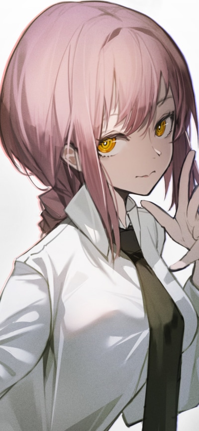 Anime Chainsaw Man, Makima (Chainsaw Man), 828x1792