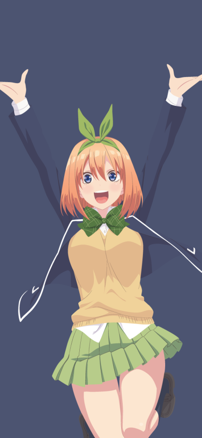 Anime The Quintessential Quintuplets, Yotsuba Nakano, 828x1792
