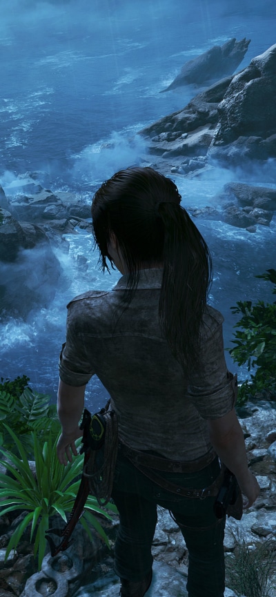 Video Game Shadow of the Tomb Raider, Lara Croft, 828x1792