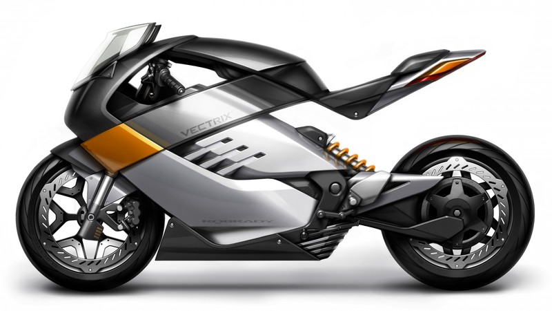Vectrix, concept, electric motorcycle, superbike, ecosafe, review, side, test drive