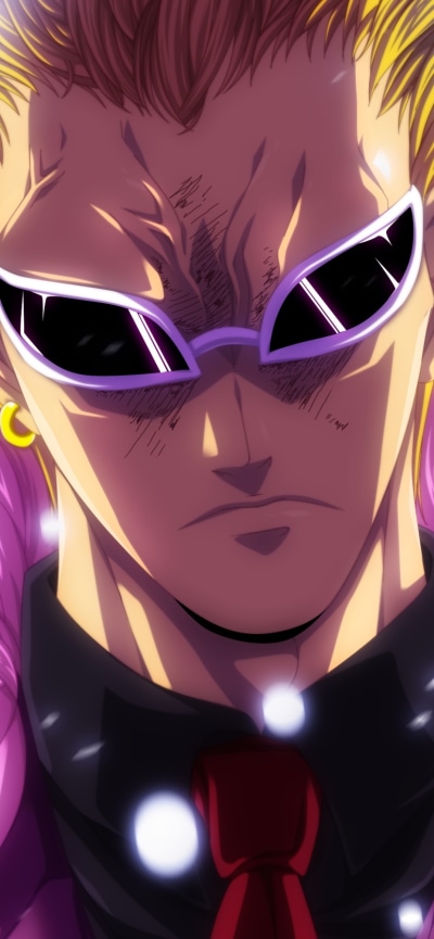 Anime One Piece, Donquixote Doflamingo, 828x1792