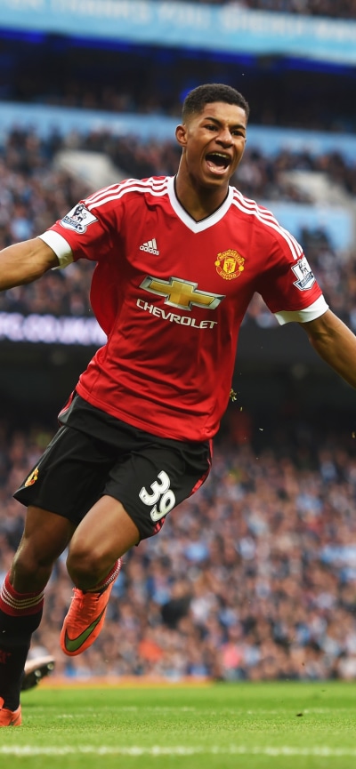 Sports Marcus Rashford, Manchester United F.C., Soccer, 828x1792