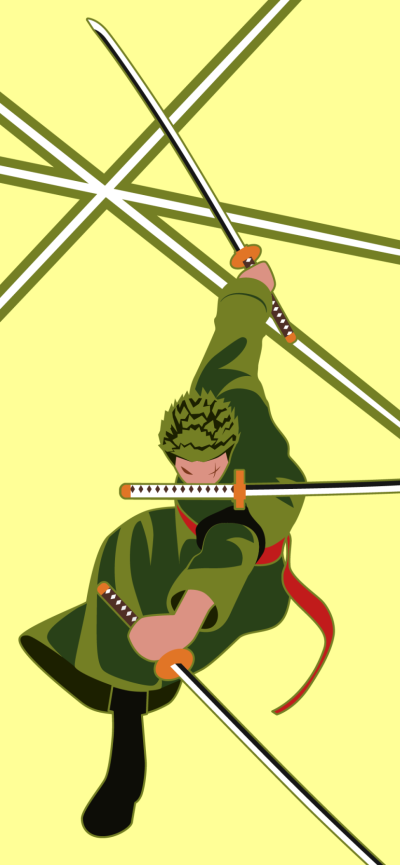 Anime One Piece, Roronoa Zoro, 828x1792