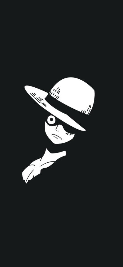 Anime One Piece, Monkey D. Luffy, 828x1792