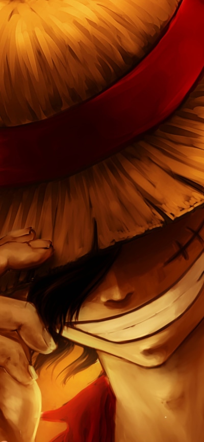 Anime One Piece, Monkey D. Luffy, 828x1792
