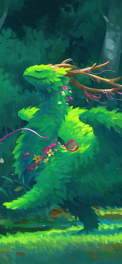 Fantasy Dragon, 828x1792