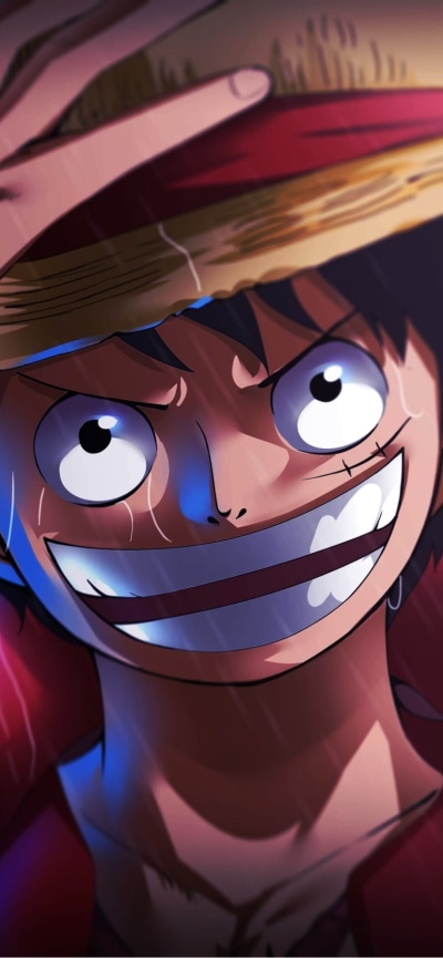 Anime One Piece, Monkey D. Luffy, 828x1792