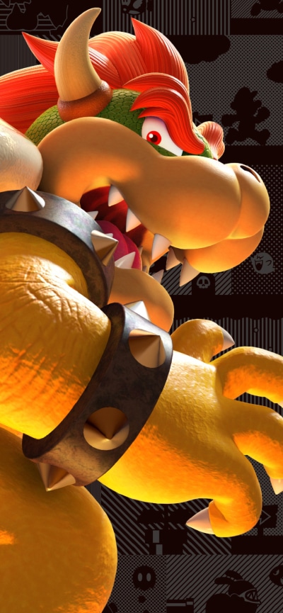 Video Game New Super Mario Bros. U Deluxe, Bowser, 828x1792
