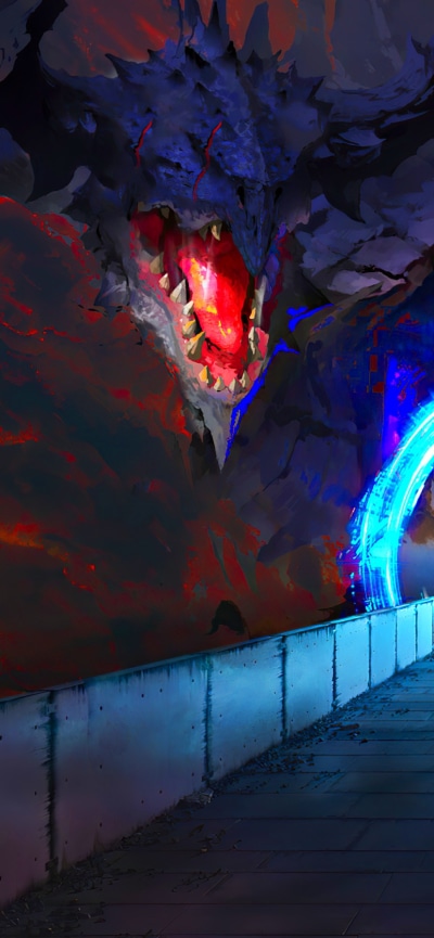 Fantasy Dragon, 828x1792