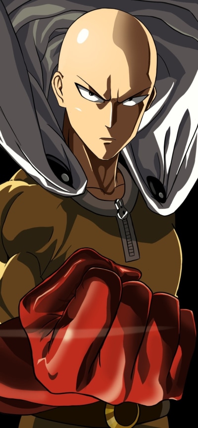 Anime One-Punch Man, Saitama (One-Punch Man), 828x1792