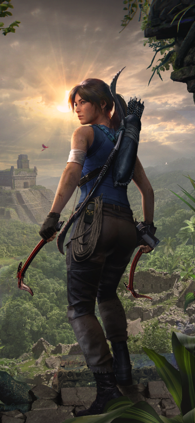 Video Game Shadow of the Tomb Raider, Lara Croft, Tomb Raider, 828x1792