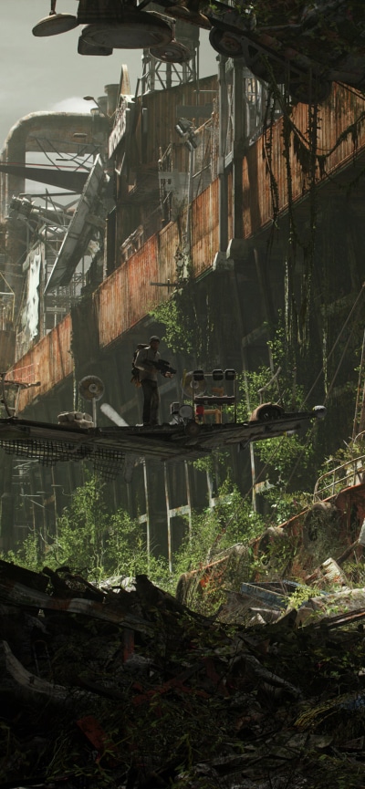 Sci Fi Post Apocalyptic, 828x1792