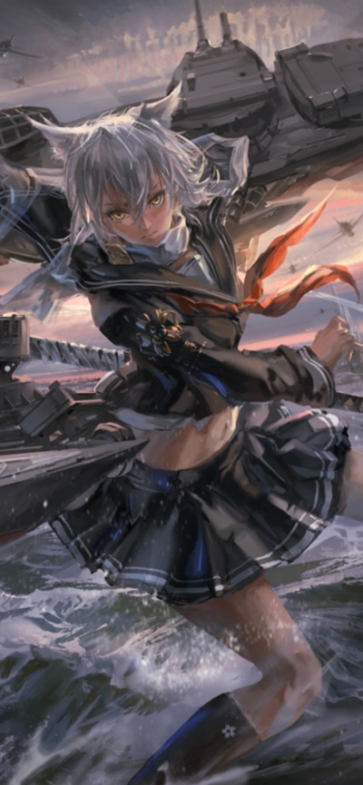 Anime Azur Lane, Video Game, Maya (Azur Lane), 828x1792