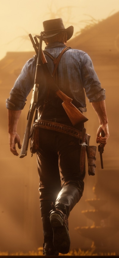 Video Game Red Dead Redemption 2, Arthur Morgan, 828x1792