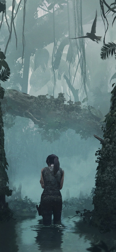 Video Game Shadow of the Tomb Raider, Tomb Raider, Lara Croft, 828x1792
