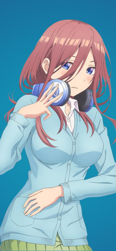 Anime The Quintessential Quintuplets, 5-Toubun No Hanayome, Miku Nakano, 828x1792