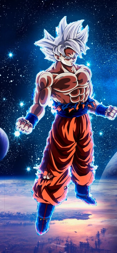 Anime Dragon Ball Super, Goku, Ultra Instinct (Dragon Ball), 828x1792