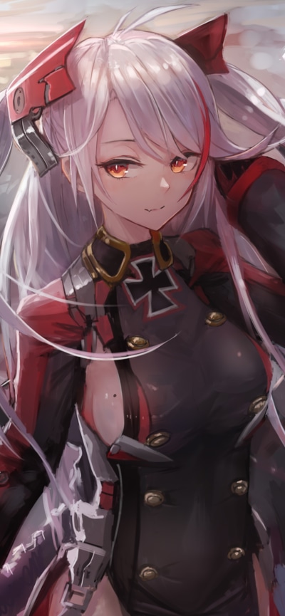 Anime Azur Lane, Video Game, Prinz Eugen (Azur Lane), 828x1792