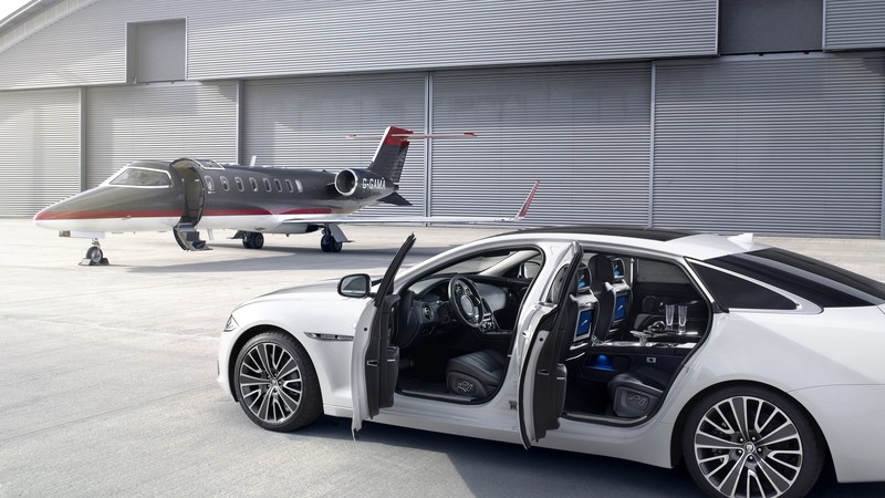Jaguar XJ, X351, luxury cars, sports car, supercar, test drive, review, aircraft, runway