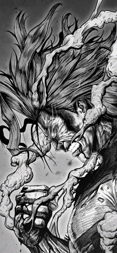 Anime My Hero Academia, All Might, Toshinori Yagi, 828x1792