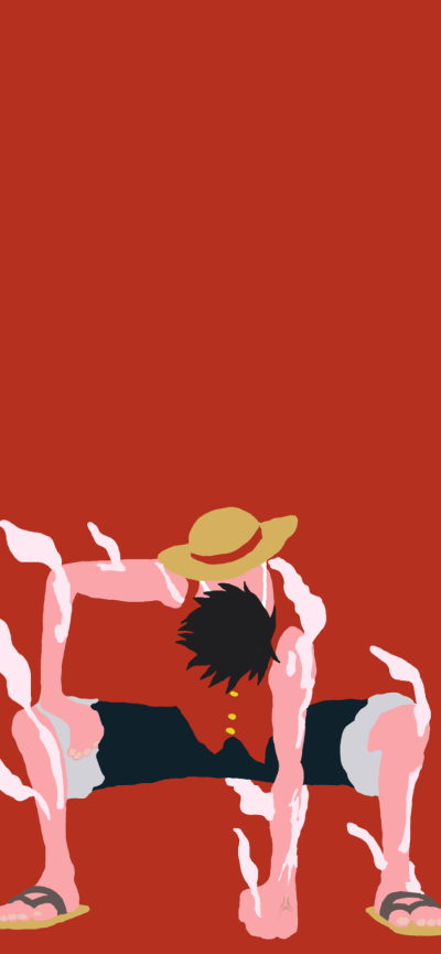 Anime One Piece, Monkey D. Luffy, 828x1792