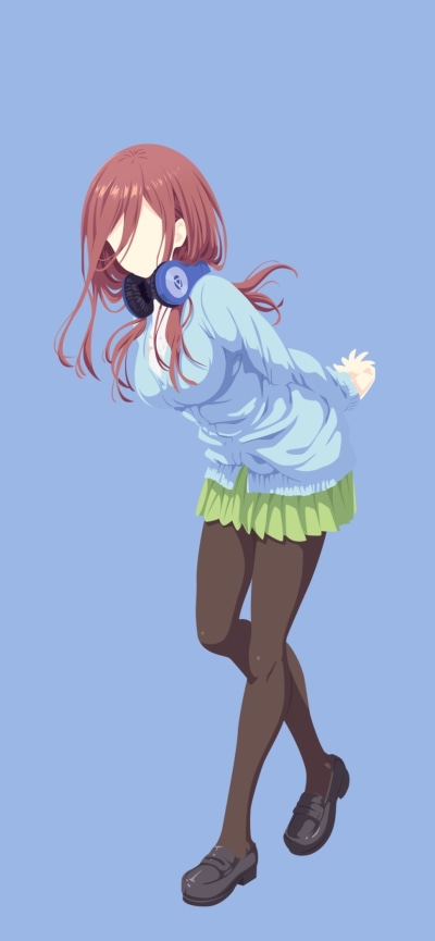 Anime The Quintessential Quintuplets, Miku Nakano, 828x1792