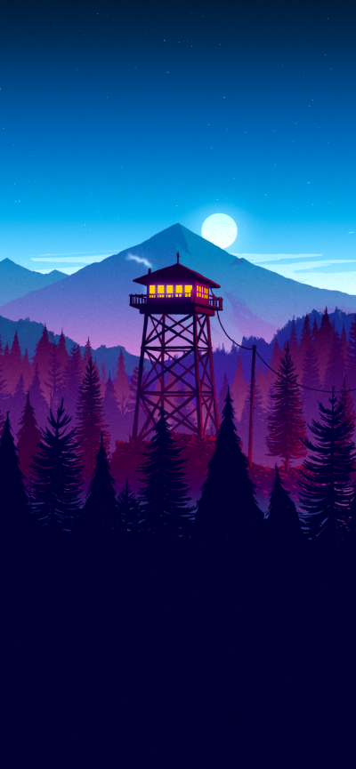 Video Game Firewatch, 828x1792