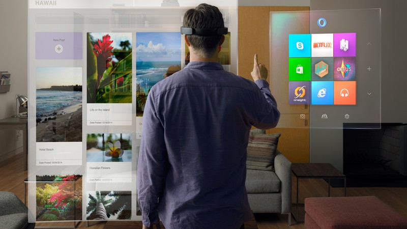 Microsoft HoloLens, Hi-Tech News of 2015, A.R. headset, Windows 10, augmented reality, virtual reality, desktop, review, Real Futuristic Gadgets