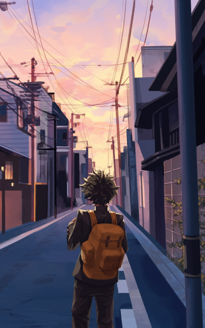 Anime My Hero Academia, Izuku Midoriya, 800x1280