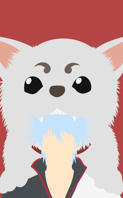 Anime Gintama, Sadaharu (Gintama), Gintoki Sakata, 800x1280
