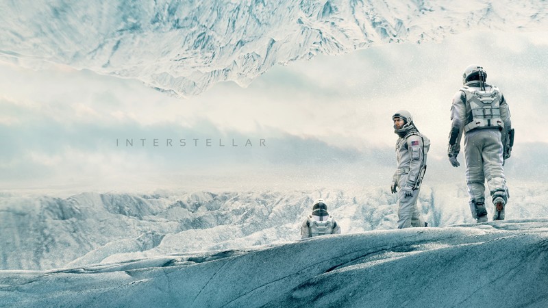 Interstellar, movie, matthew mcconaughey, space suit, snow, winter, white, sky
