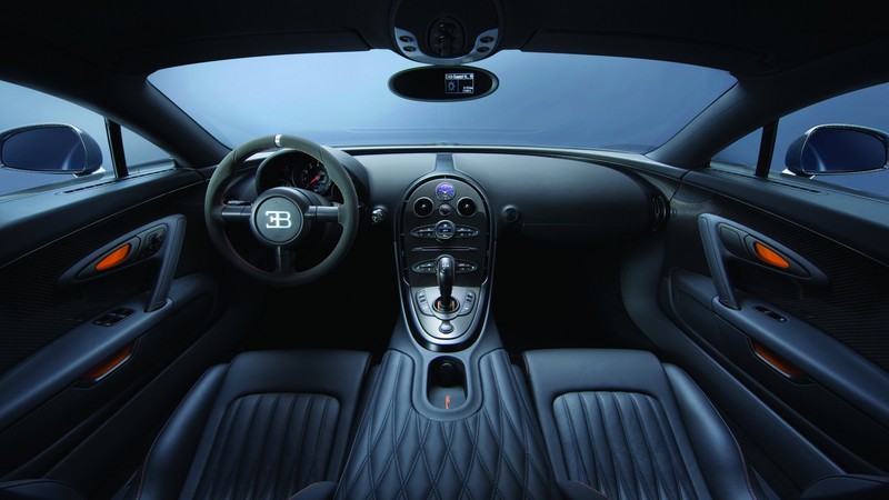Bugatti Veyron Super Sport, interior, supercar, Bugatti, sports car, Veyron, test drive, speed, speed record, black