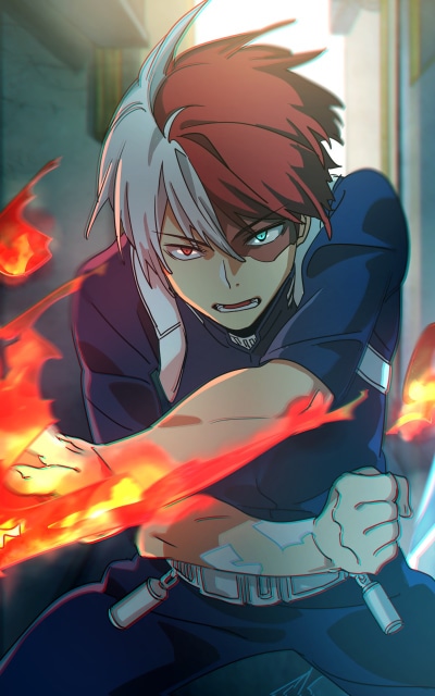 Anime My Hero Academia, Shoto Todoroki, 800x1280