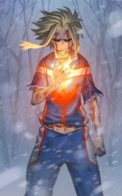 Anime My Hero Academia, All Might, Toshinori Yagi, Blonde, 800x1280