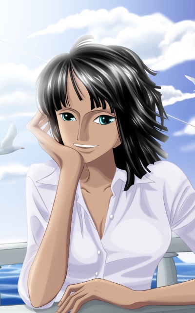 Anime One Piece, Nico Robin, 800x1280