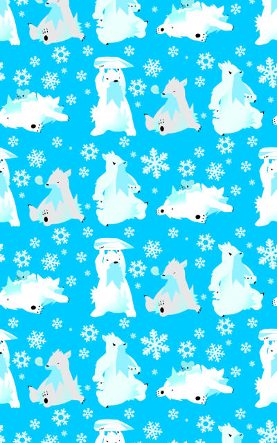 Video Game Pokémon, Beartic (Pokémon), Cubchoo (Pokémon), 800x1280