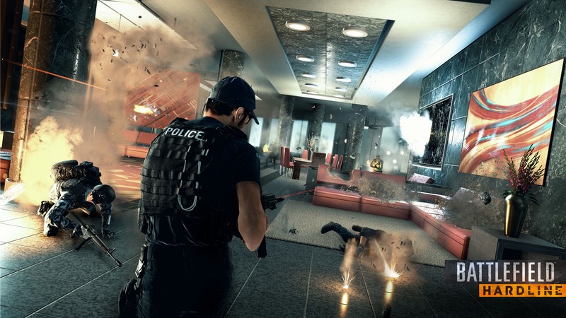 Battlefield Hardline, game, shooter, soldier, police, building, firing, screenshot, Best Games of 2015, Best Shooter Games of 2015