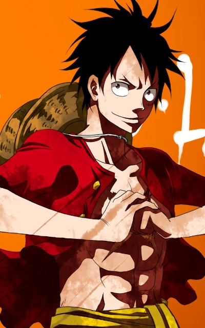 Anime One Piece, Monkey D. Luffy, 800x1280