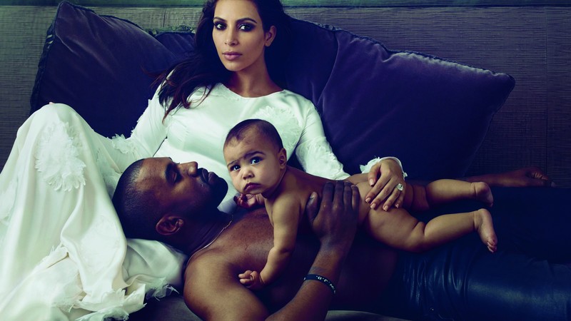 Kim Kardashian Paper, Most Popular Celebs in 2015, Grammys 2015 Best Celebrity, Kanye West, North, television personality, model, actress