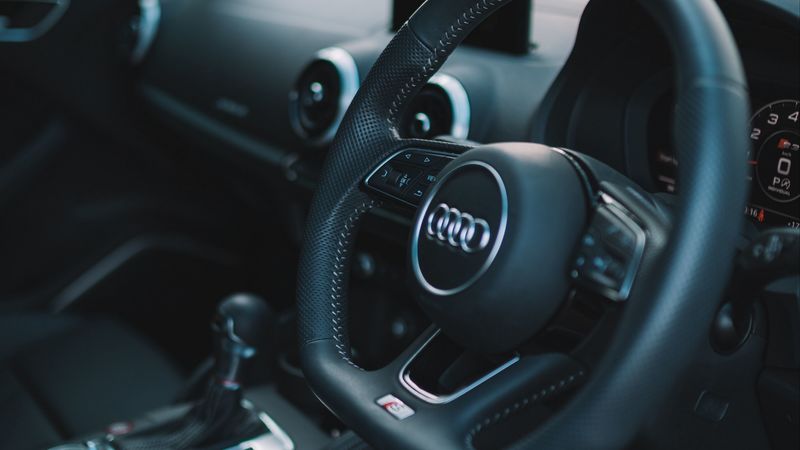 audi s3, audi, car, steering wheel, interior, 4k
