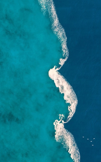 Earth Ocean, Aerial, Blue, Sea, Water, 800x1280