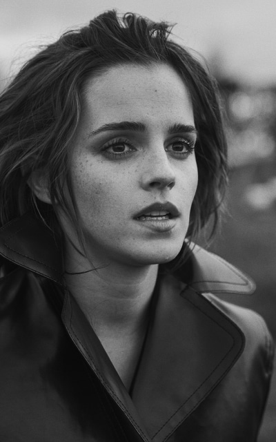 Celebrity Emma Watson, English, Black and White, Actress, 800x1280