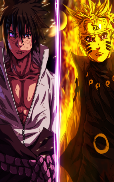 Anime Naruto, Sasuke Uchiha, Naruto Uzumaki, 800x1280