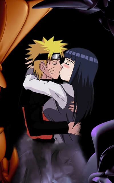 Anime Naruto, Love, Kiss, Naruto Uzumaki, Hinata Hyuga, 800x1280