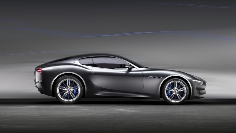 Maserati Alfieri, supercar, Maserati, luxury cars, sports car, speed, concept, side, 2015 Detroit Auto Show. NAIAS