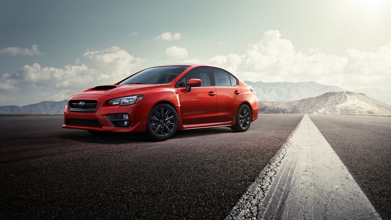 Subaru WRX STI, concept, Subaru, Impreza, sports car, speed, test drive, red