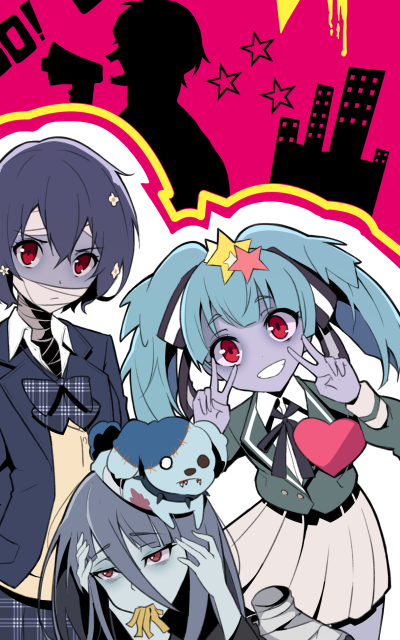 Anime Zombie Land Saga, Romero (Zombie Land Saga), Ai Mizuno, Tae Yamada, Lily Hoshikawa, 800x1280