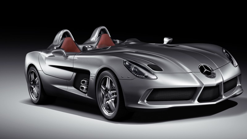 Mercedes-Benz SLR McLaren Stirling Moss, supercar, McLaren, Mercedes, luxury cars, sports car, speed, front, 2015 Detroit Auto Show. NAIAS