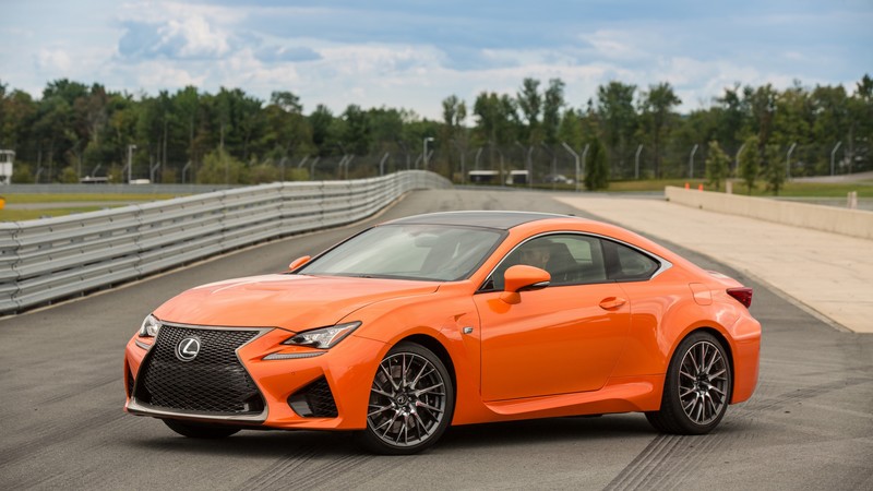 Lexus RC F, luxury cars, sports car, Lexus, test drive, orange, front