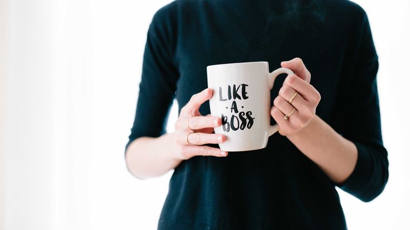 inscription, words, hands, cup, 4k
